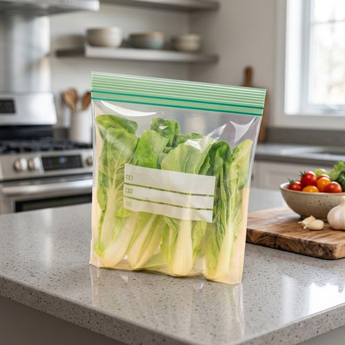 Food Grade Resealable Bags Fridge Food Storage Pouches